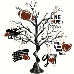 Football Coach & Team Ornaments Set - School & Friends Family Decoration