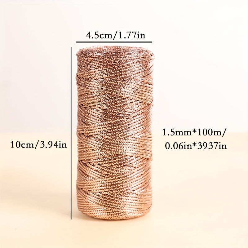 Golden Twine String Twist Ties Coil Ribbon for DIY Craft Jewelry Gift Packing