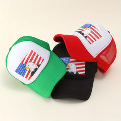 Flag Eagle Baseball Cap Independence Patriotic Trucker Hat