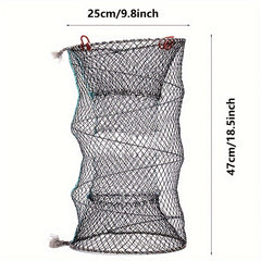 Foldable Fishing Net Shrimps Crabs Trap Cage Outdoor Tackle