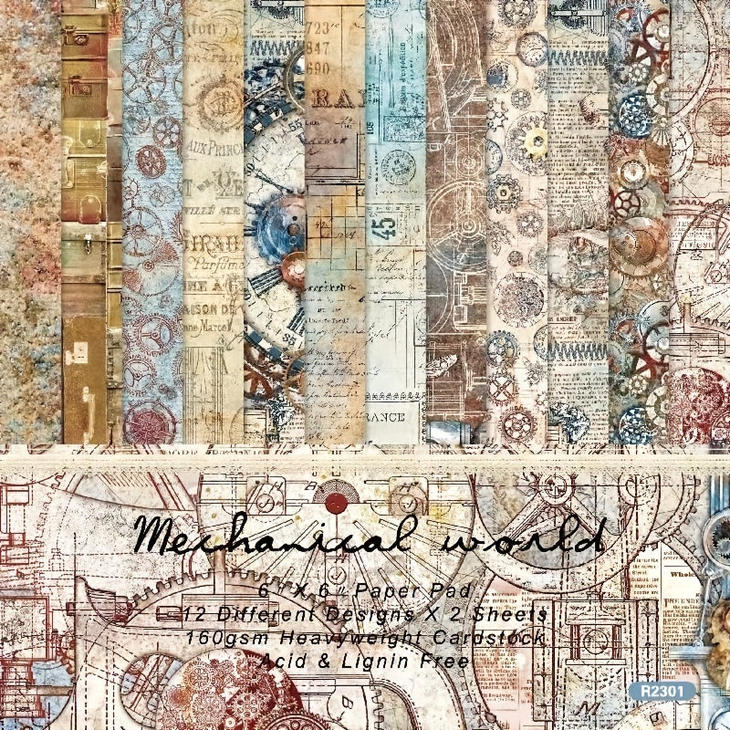 Magical World Theme Paper for DIY Scrapbook 6 Inch Single Sided