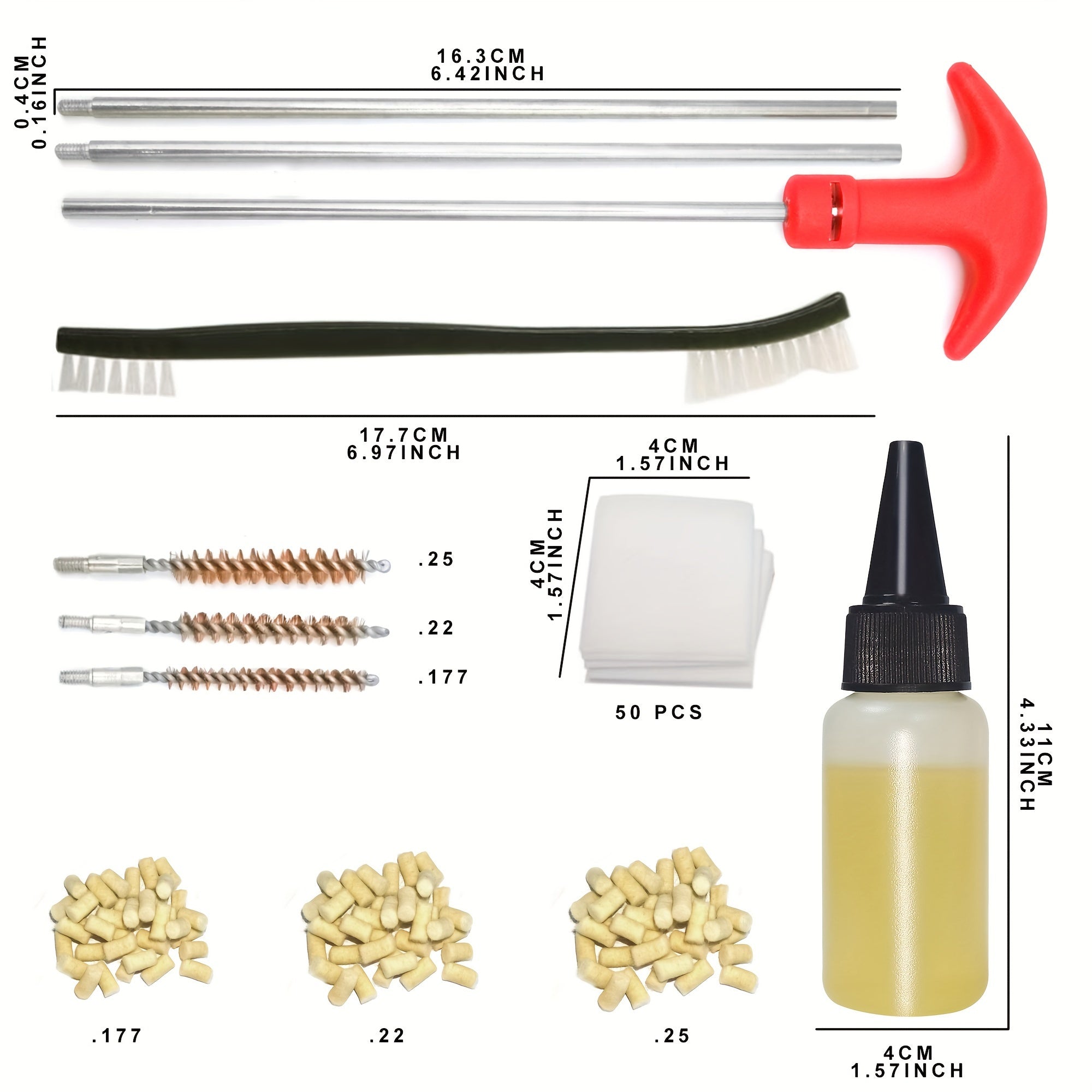 Portable Heavy Duty Cleaning Kit For 177 22 25 4 5 Caliber