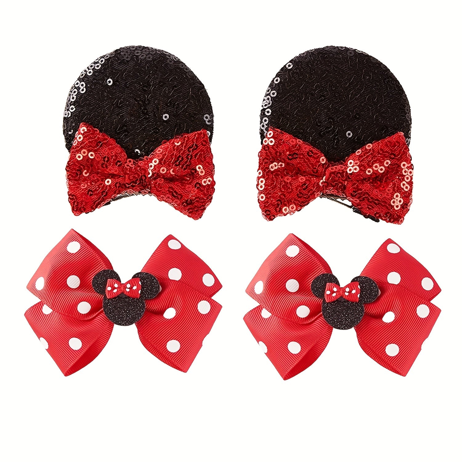 Sequins Mouse Hair Clips & Hair Bows Hairpin Headwear Princess Hair Accessories