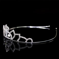 Rhinestone Headband Queen Crown Tiara Bridal Wedding Hair Accessories