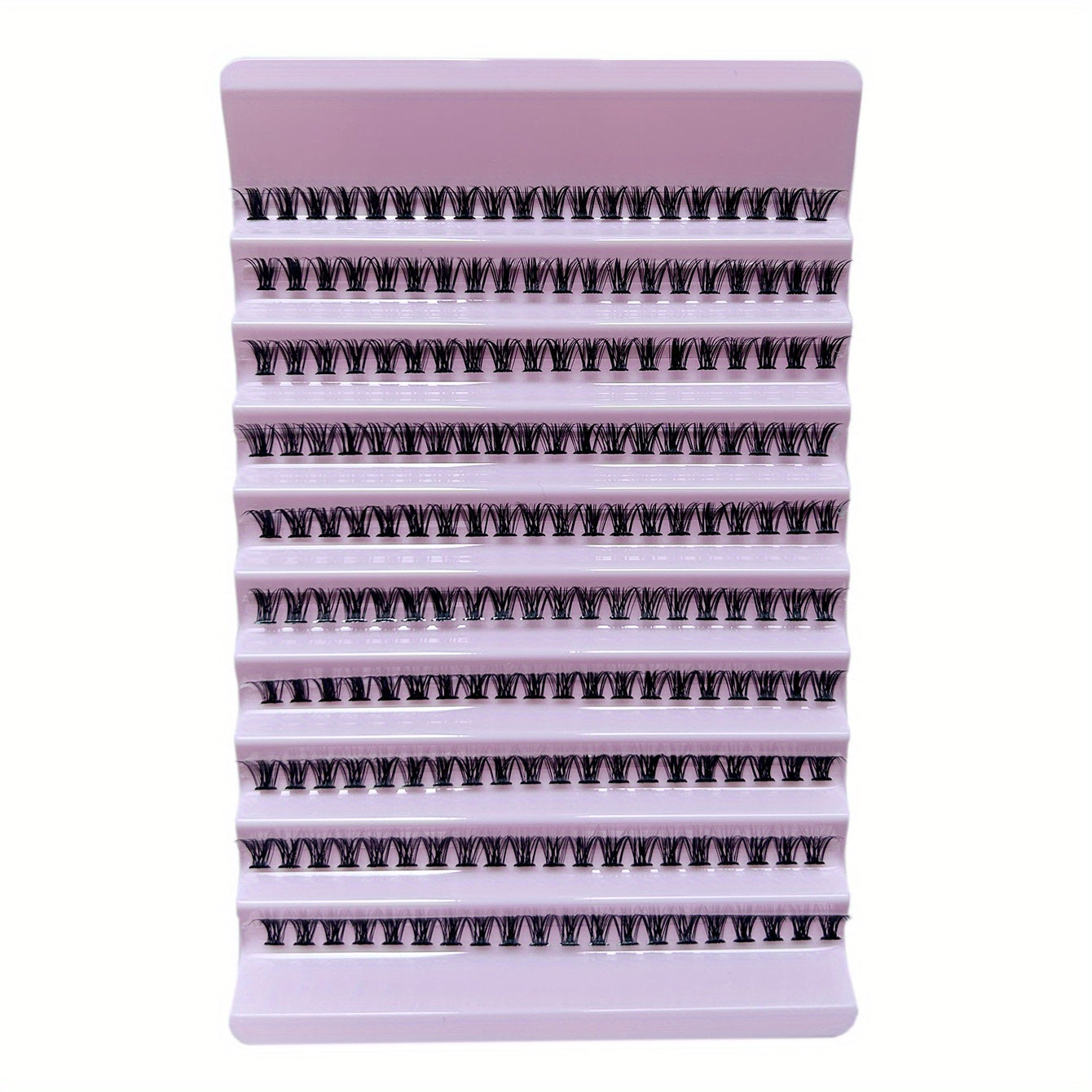 10 Row Cluster Lashes Natural Thick Segmented False Eyelashes with Self Grafting