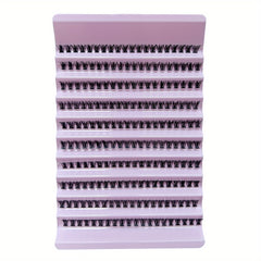 10 Row Cluster Lashes Natural Thick Segmented False Eyelashes with Self Grafting
