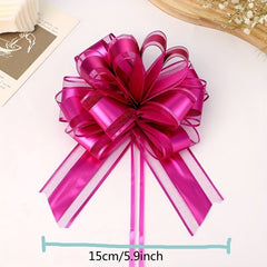 1pc Christmas Pull Bows 15 24 Cm Ribbon Bows For Tree Gift Baskets Wrap
