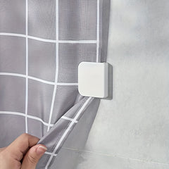 2pcs Adhesive Shower Curtain Clip Hold Up To 5kg