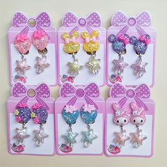 Cartoon Resin Star Pendant Ear Cuff for Party Girls