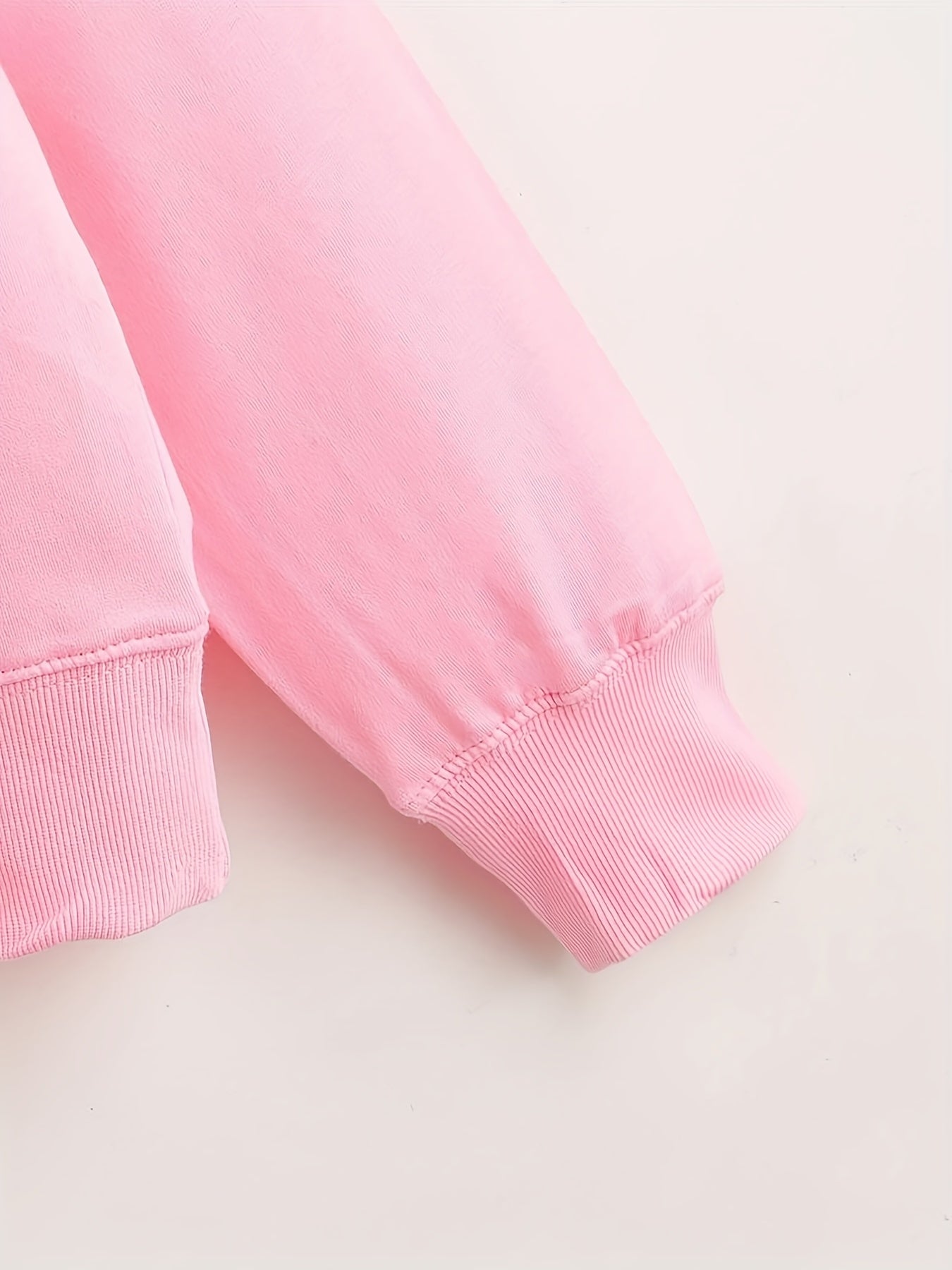 Pink Ghost Print Sweatshirt for Women