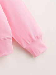 Pink Ghost Print Sweatshirt for Women
