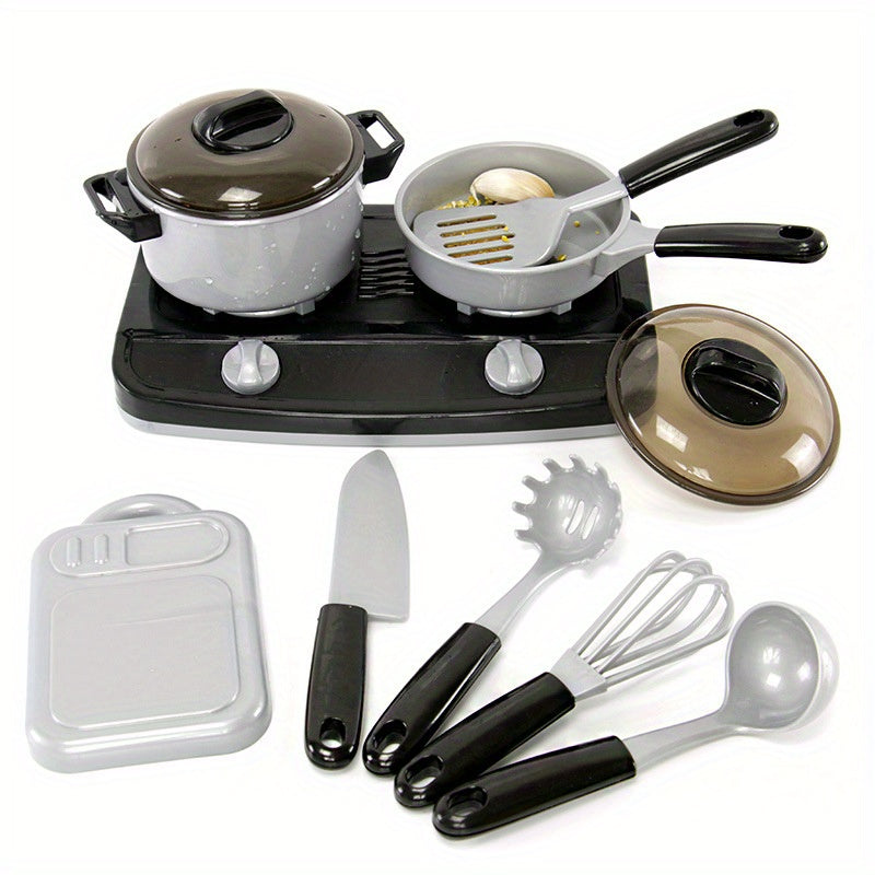 Kids Kitchen Toy Pot Set Cooking Simulation Kitchenware Boys Girls Cooking