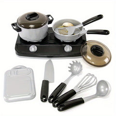 Kids Kitchen Toy Pot Set Cooking Simulation Kitchenware Boys Girls Cooking