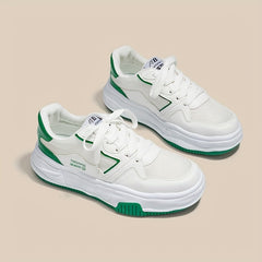 Women's Breathable Mesh Platform Sneakers Casual Slip On Shoes