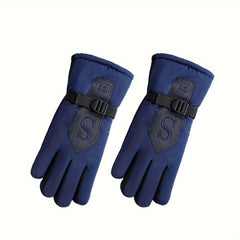 Winter Fleece Lined Warm Gloves For Women Men Ski Gloves