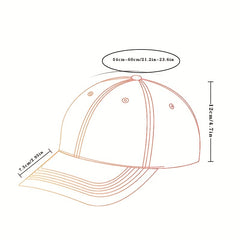 Animal Embroidery Baseball Cap Solid Casual Sun Hats Adjustable Couple Dad Hats