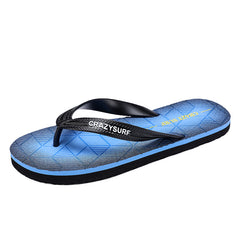Men's Non Slip Flip Flops Coffee Cerulean