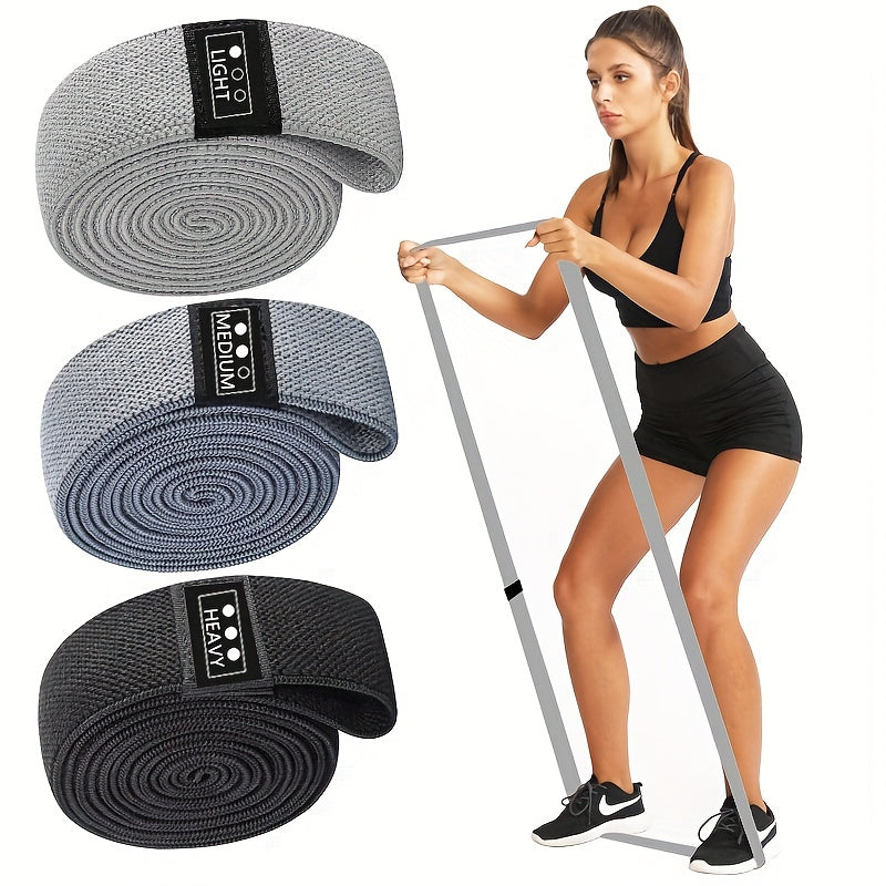 3pcs Resistance Band Set for Squatting Yoga Elastic Tension Rope