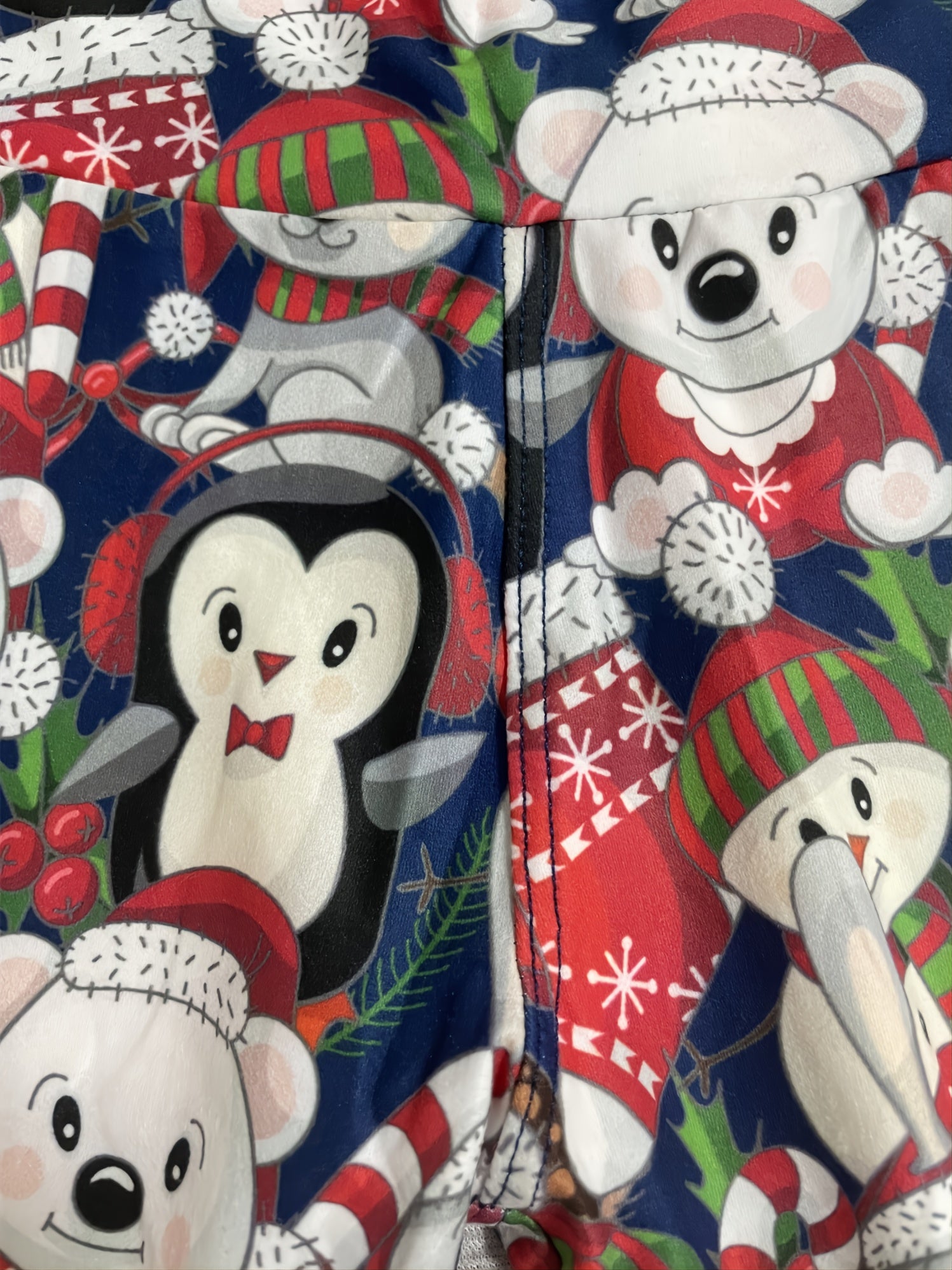 Cartoon Animals Christmas Leggings for Kids