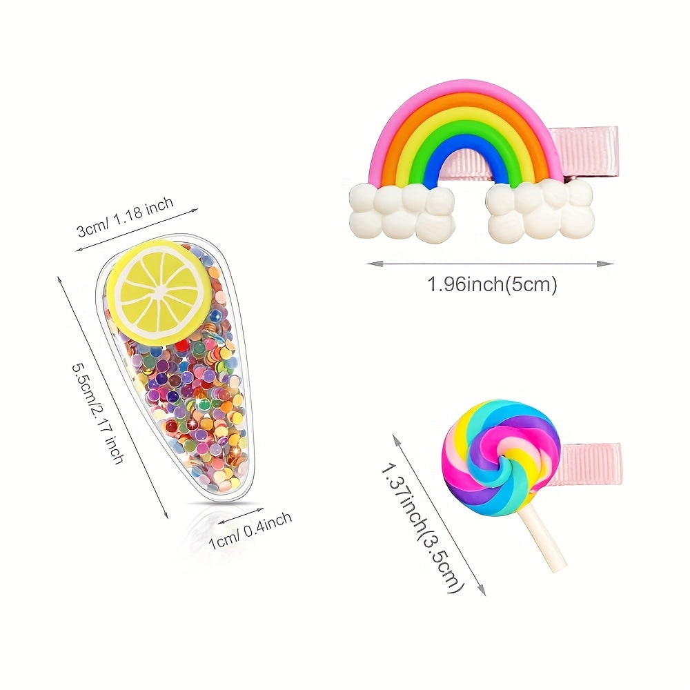 6pcs Girls Cartoon Hair Clips Hairpins Hair Accessories