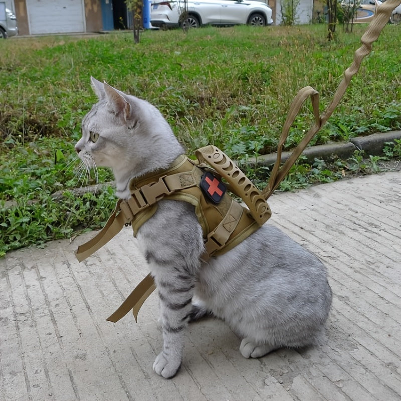 600D Cat Tactical Vest Pet Chest Strap Vest Type Training Clothing