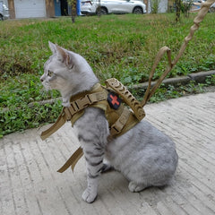 600D Cat Tactical Vest Pet Chest Strap Vest Type Training Clothing