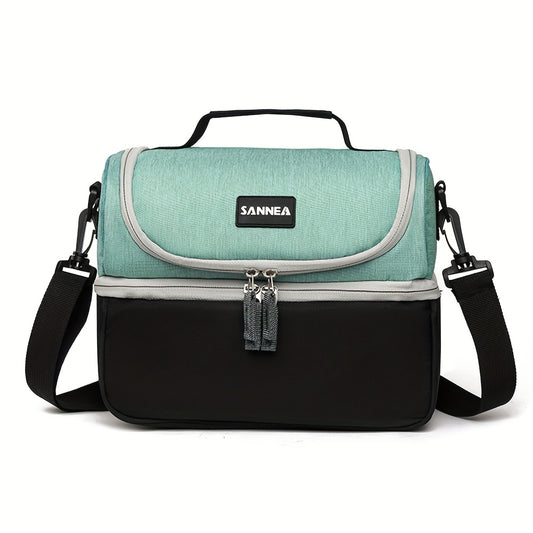 Double Layered Insulated Bag Portable Thickened Large Capacity Thermal Lunch Bag