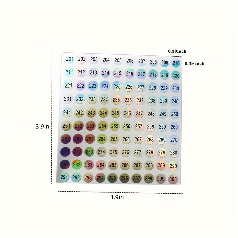 Waterproof Nail Polish Gel Varnish Number Sticker Label 1-500 Mark Numbering