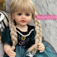 55 88 Cm Full Silicone Vinyl Reborn Doll Waterproof Realistic Princess Doll