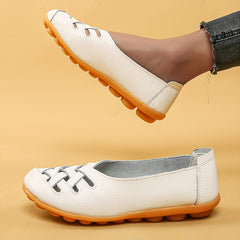Women's Hollow Out Flat Shoes Lightweight Closed Toe Slip On Shoes