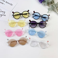 Kids Bear Sunglasses UV Protection Fun Colorful Hinge Joint Sunglasses