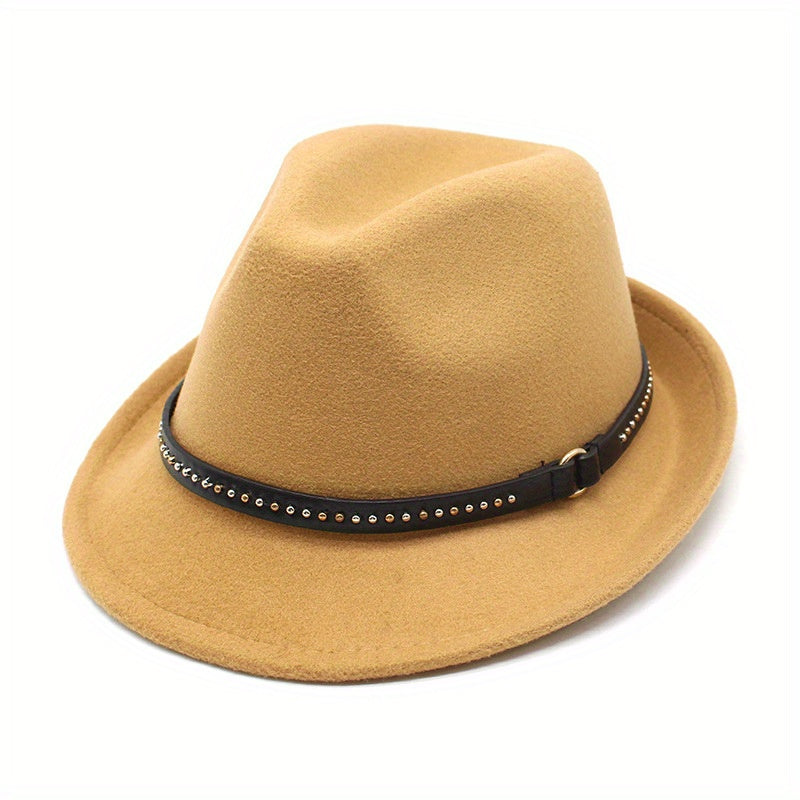 Men's Felt Hat Autumn Winter Jazz Hat British Style Top Hat