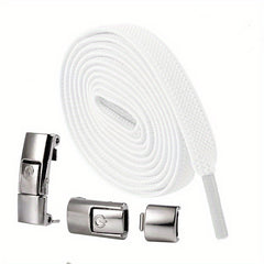 Metal Switch Shoelaces - No Tie Elastic Wide Laces