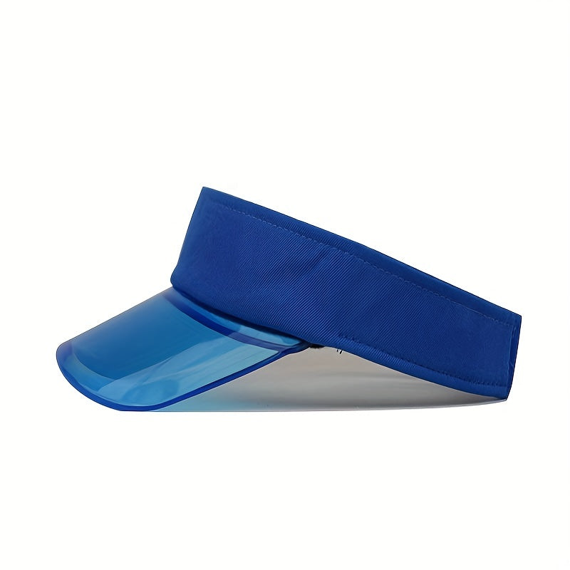 PVC Brim Stitching Visor Hat Candy Sun Hat Lightweight Casual