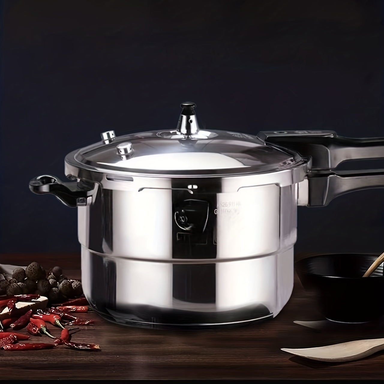 3L 5L Stainless Steel Pressure Cooker Canner Gas Induction Cooker Compatible