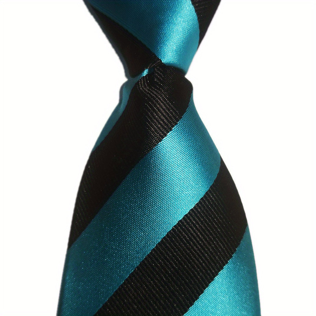 Men's Striped Plaid Necktie
