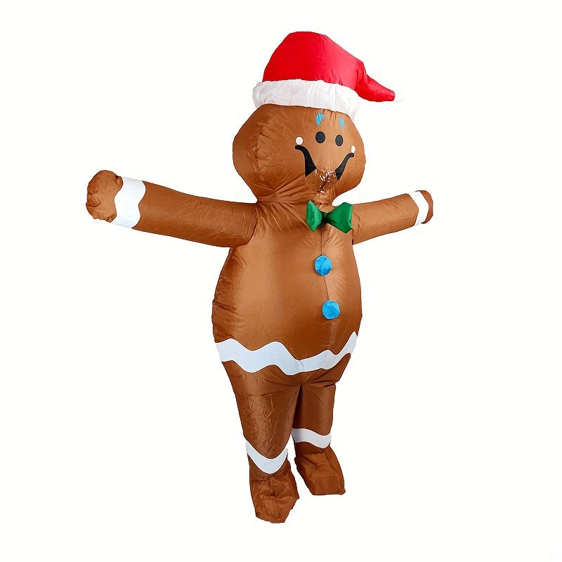 Inflatable Santa Riding Deer Costume Halloween Cosplay Party