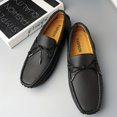 Men's Bowknot Moccasin Loafers Non-slip Driving Shoes