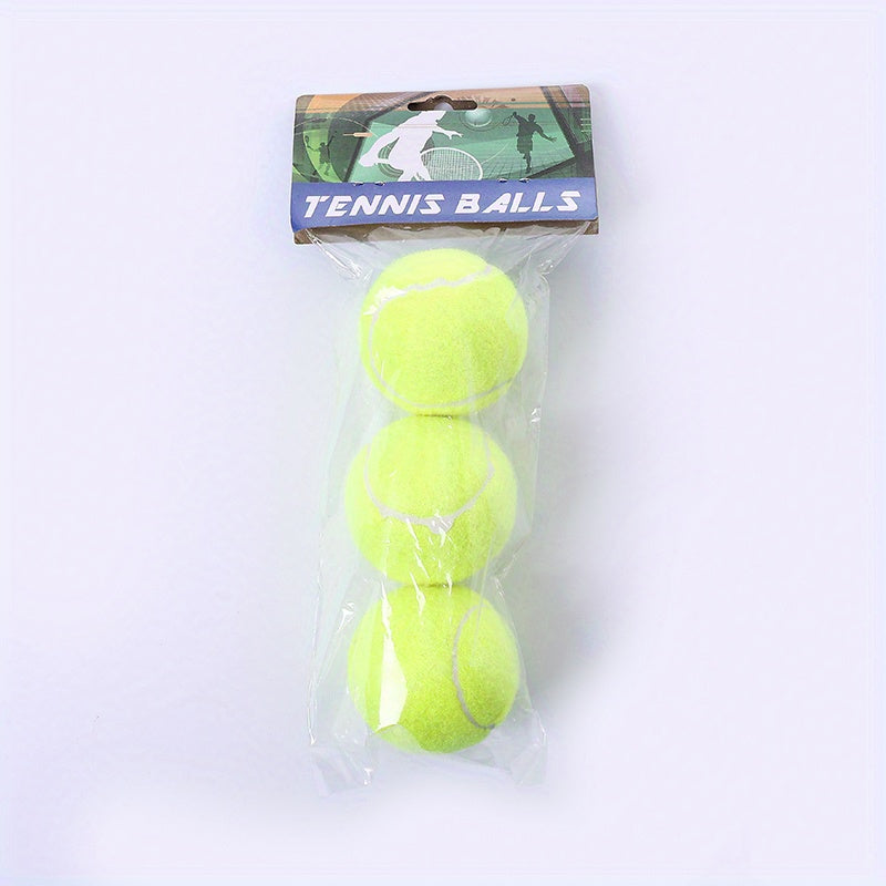 3pcs Tennis Ball for Training and Competition, Suitable for Beach Park Yard