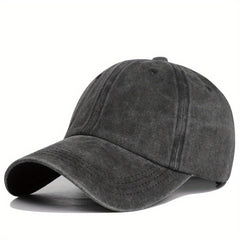 Vintage Washed Denim Baseball Cap Pink Sun Protection Hat