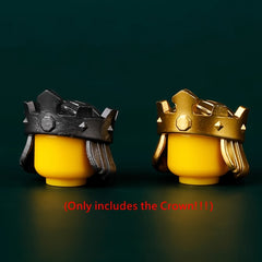 9pcs Mini Medieval Castle Building Block Set King Crown Characters