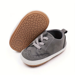 Comfy Non Slip Soft Sole Lace Up Shoes for Babies 0-1 Years