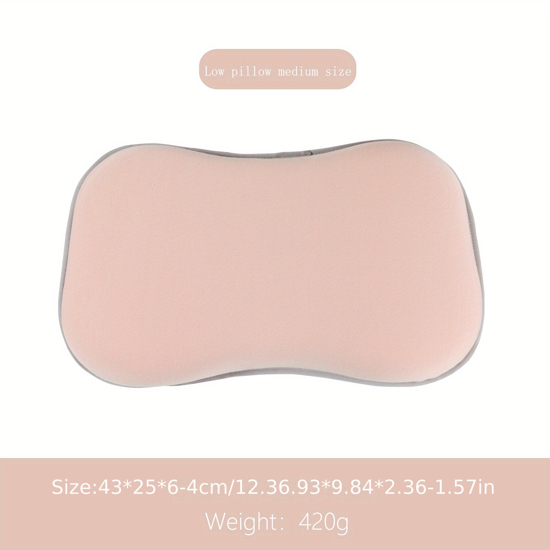 Kids Memory Foam Pillow Adjustable Height Neck Support Removable Washable