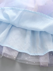Girls Sequin Rainbow Tulle Tutu Princess Skirt For Birthday Party Ballet