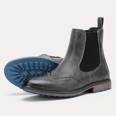 Men's Chelsea Boots Round Toe Ankle Boots