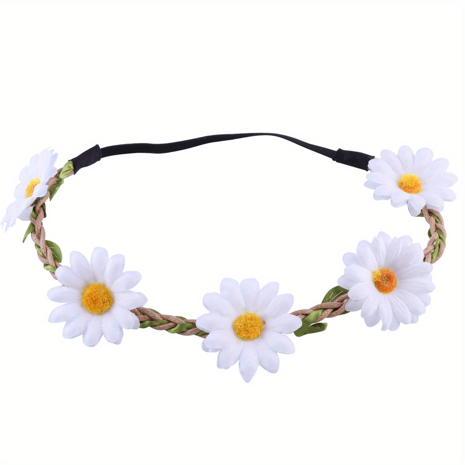 Girls Sunflower Headband Multicolor Floral Wreath for Wedding