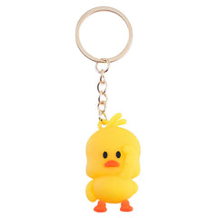 Yellow Duck Key Chain Car Key Chain Cute Duck Pendant Key Ring Gift