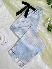 Striped Bow Sleep Bottoms Home Sleep Pants