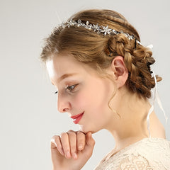 Golden Wedding Flower Headpiece for Bride Girls