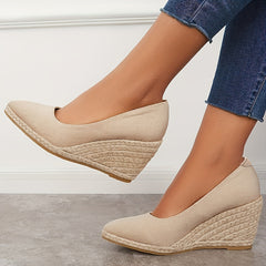 Women's Wedge Heel Closed Toe Espadrilles Sandals